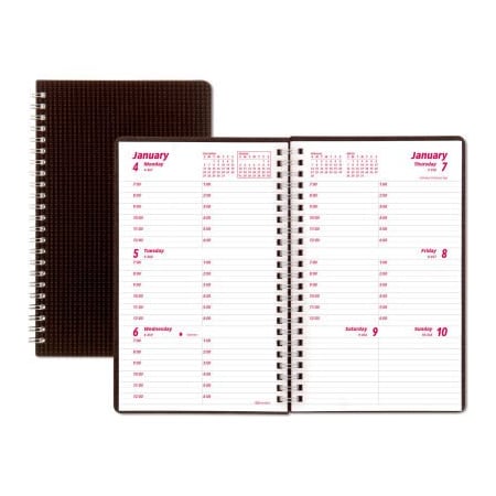 Brownline Brownline DuraFlex Weekly Planner, 8 x 5, Black, 2022 CB75VBLK